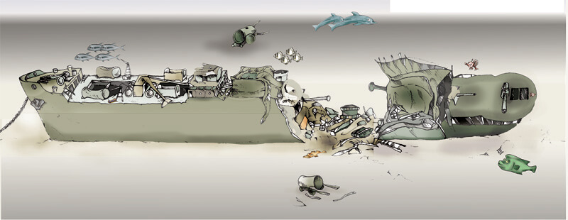 Thistlegorm Dive Site Map